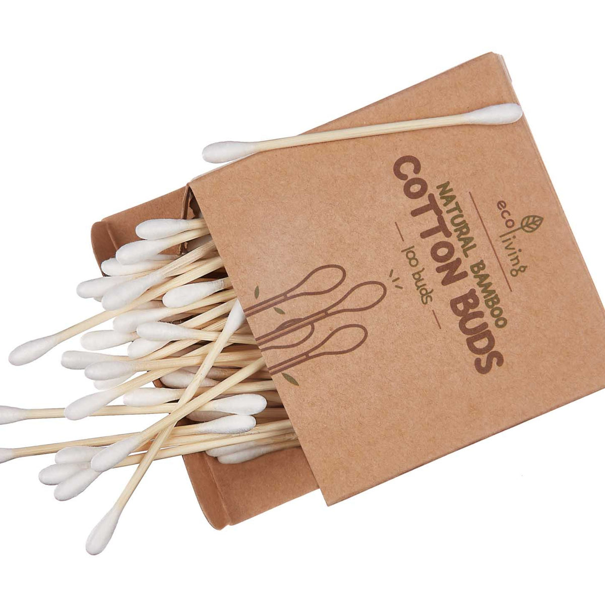 Eco living bamboo cotton buds