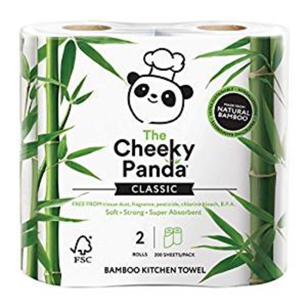 100% Bamboo Kitchen Roll Case (10 Rolls) | The cheeky Panda