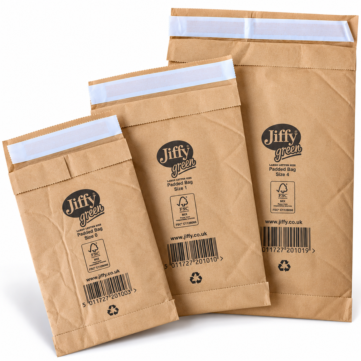 Jiffy Green Recyclable Padded Mailing Bags – Pack of 10